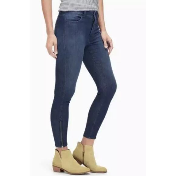 Splendid Medium Wash High Waist Ankle Zip Stretch Skinny Jeans 29 - Picture 1 of 13